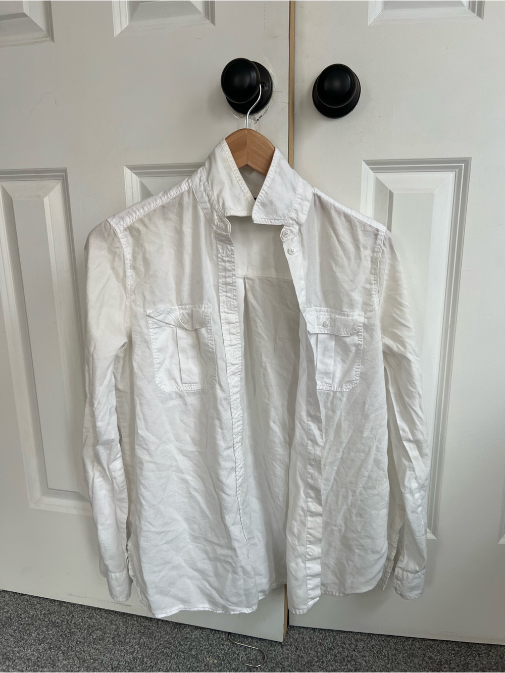 Express women’s lightweight White Button-Up Shirt / beach cover up XS